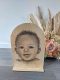 Custom Portrait Keepsake Arch Stand