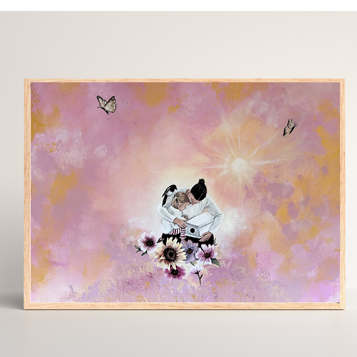 Custom Motherhood Painting on canvas panel
