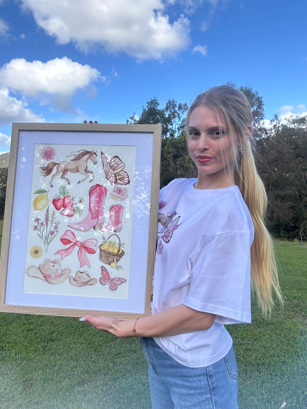 Custom Keepsake Mini & Muma Moments matching T-shirts and artwork