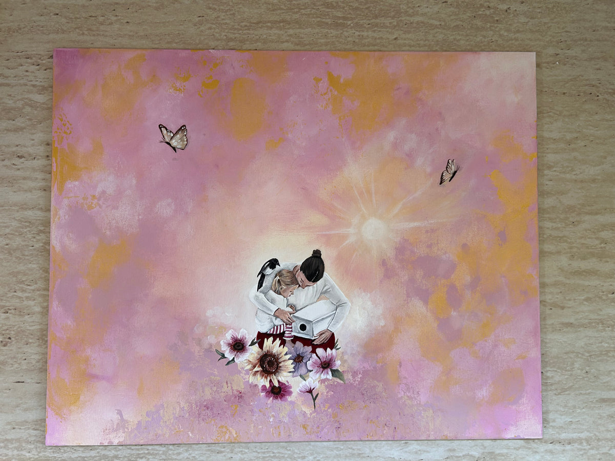 Custom Motherhood Painting on canvas panel