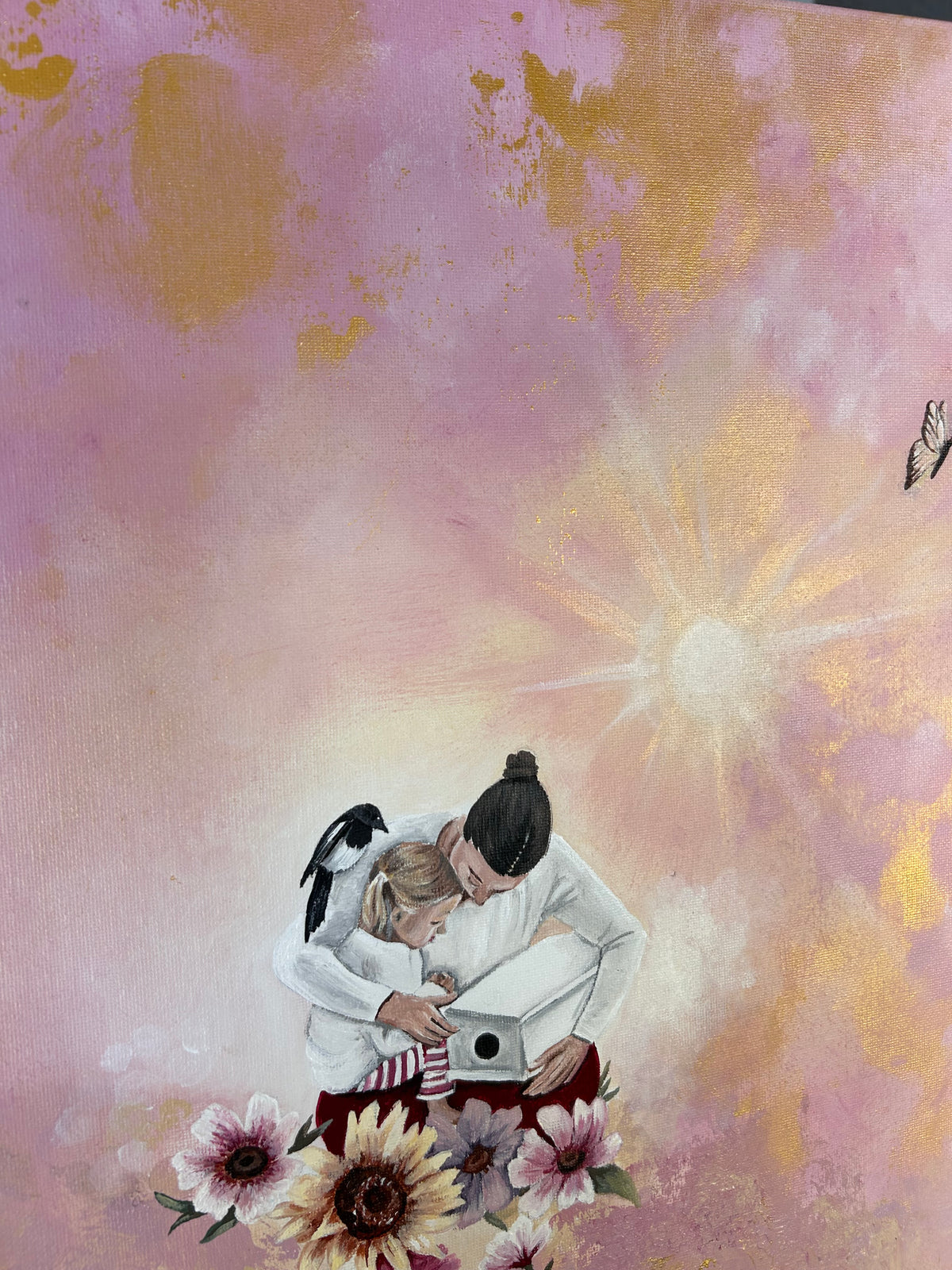 Custom Motherhood Painting on canvas panel