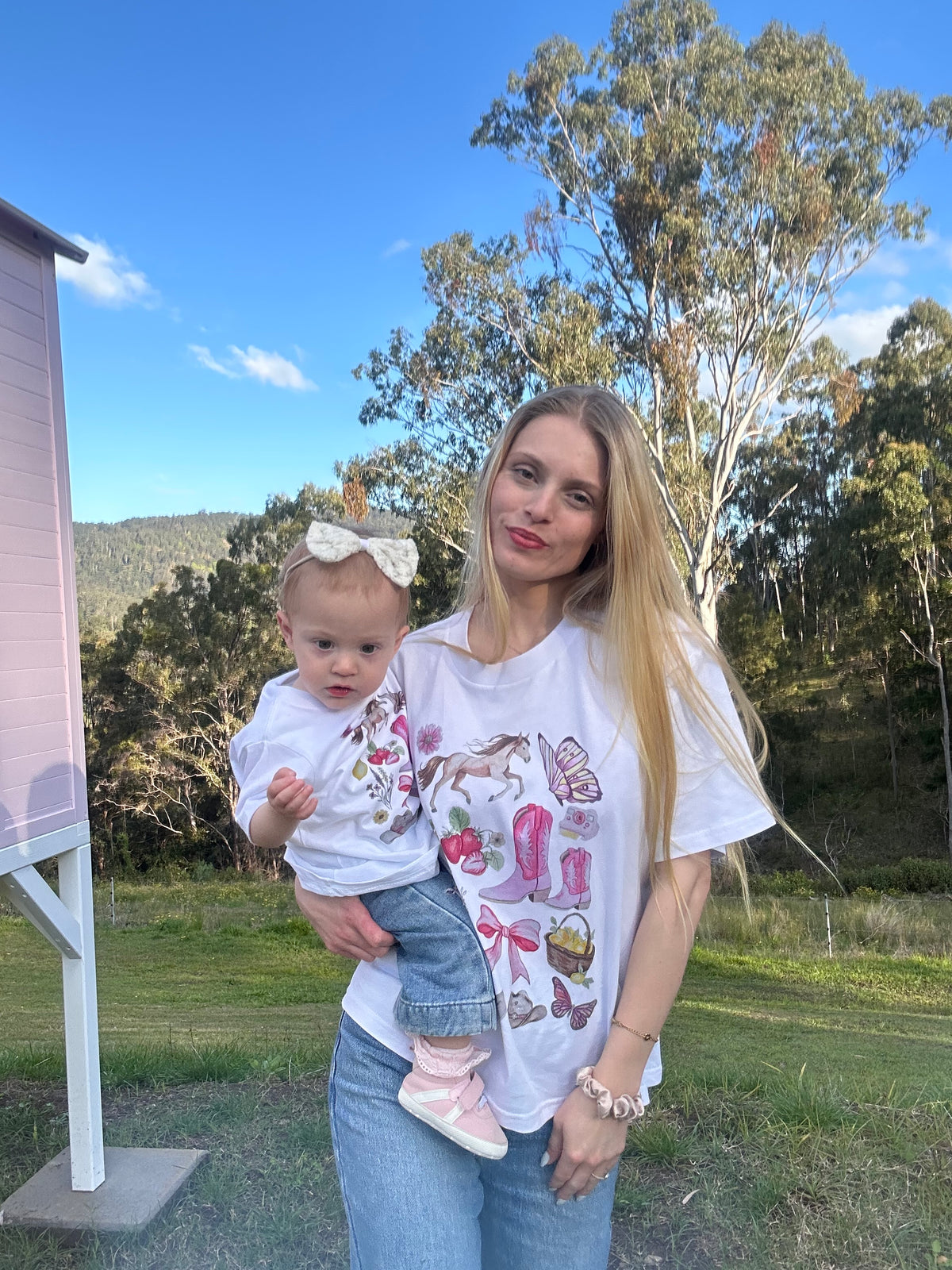 Custom Keepsake Mini & Muma Moments matching T-shirts and artwork