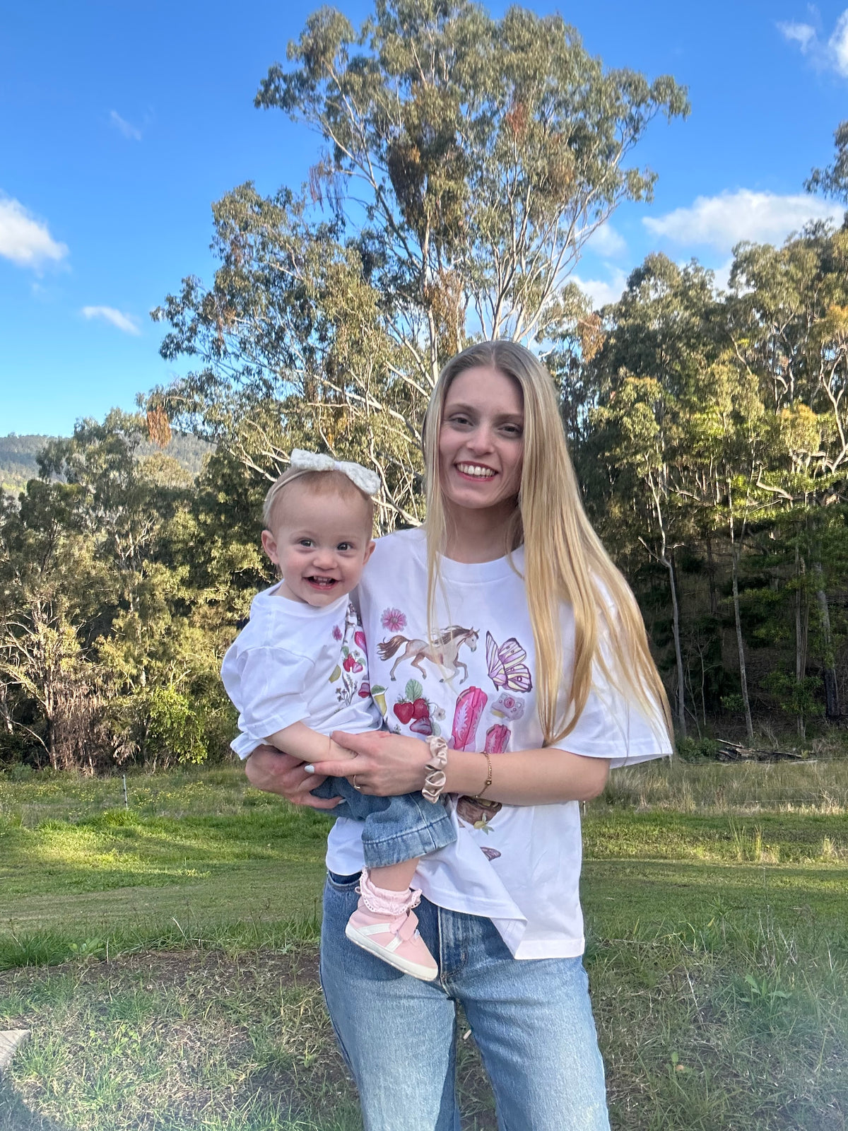 Custom Keepsake Mini & Muma Moments matching T-shirts and artwork